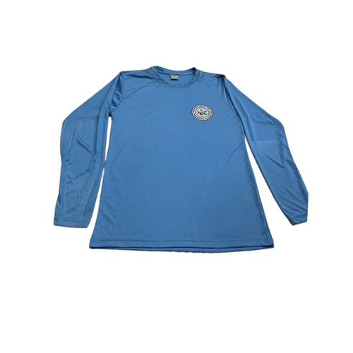 पुरुषों की सादी नीली टी-शर्ट