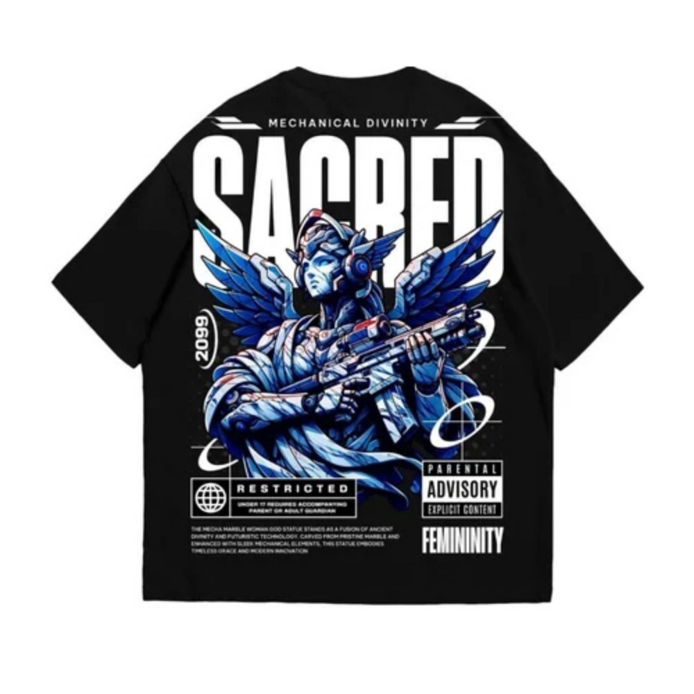 Round Neck Men T-Shirt - Color: Black
