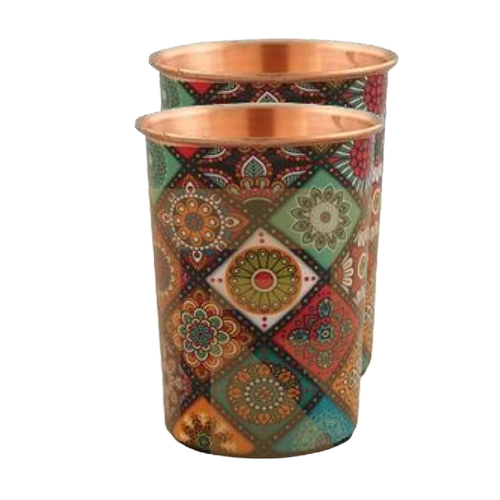 Regular Enamel Digital Print Glass - Color: Copper Color