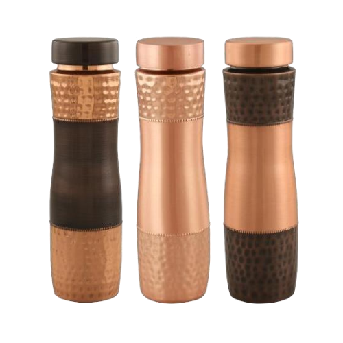 Copper Curvie Bottle - Origin: India