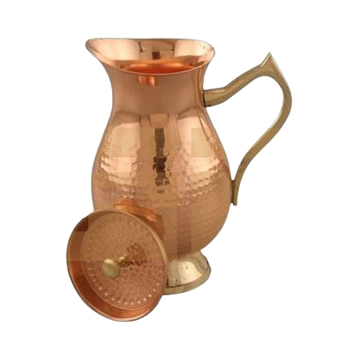 Raja Hammered Jug - Shape: Cylinder