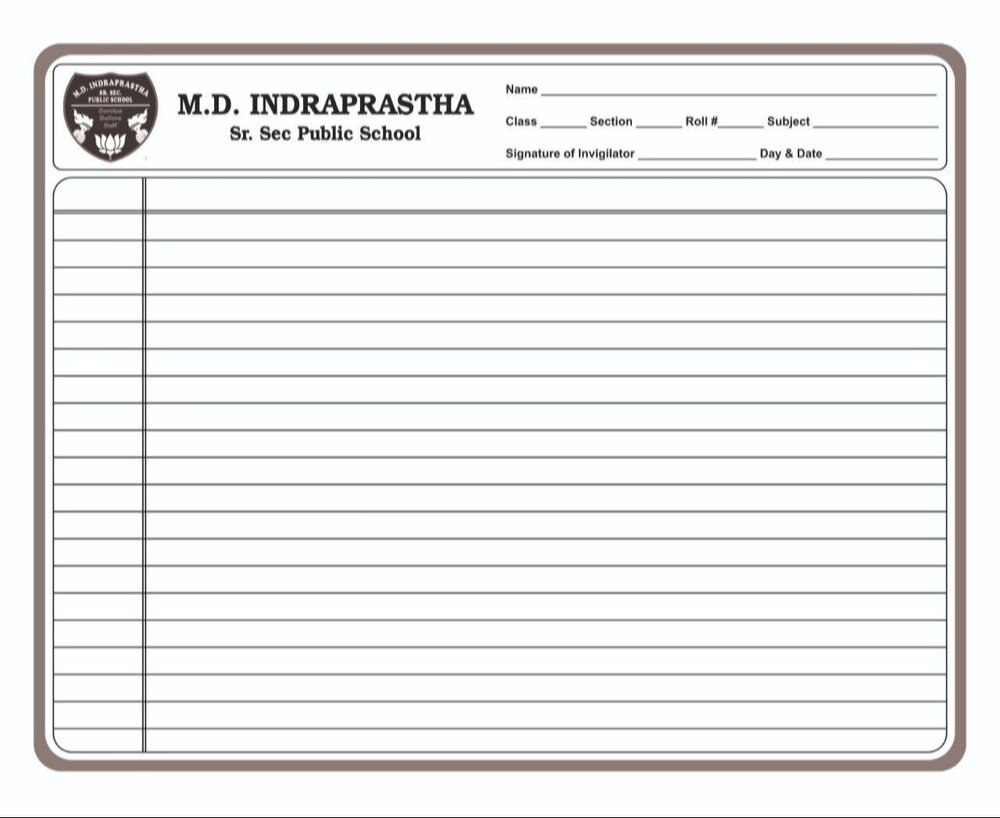 Answer Book Printing