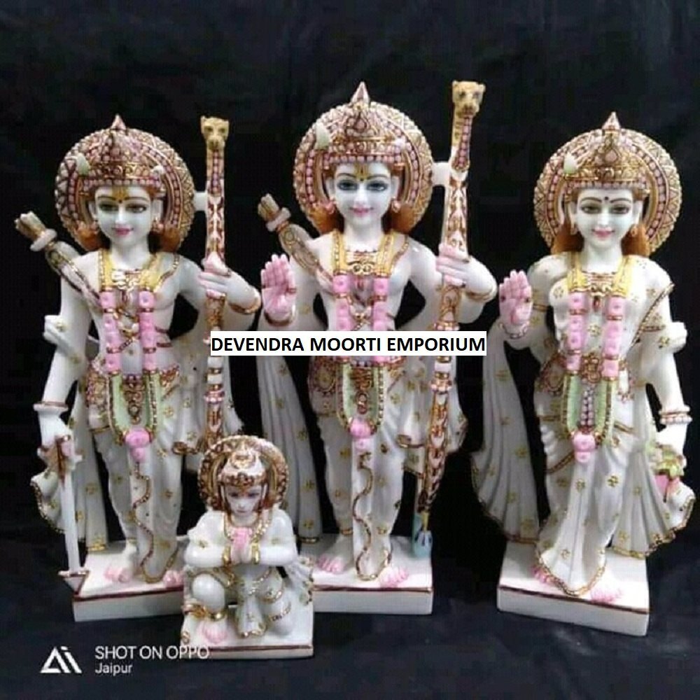 Pure Marble Ram Darbar God Idol for Puja Room