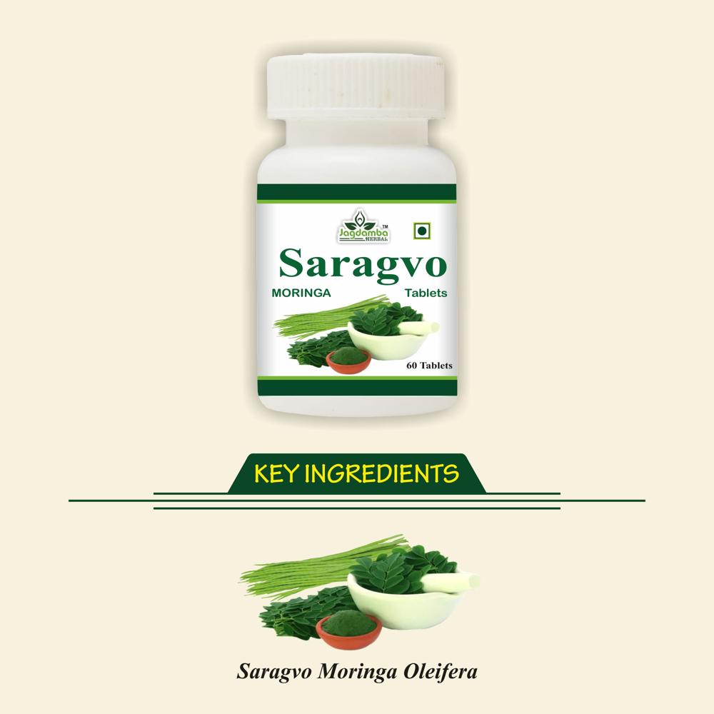 Saragvo Moringa Tablets - Age Group: For Adults