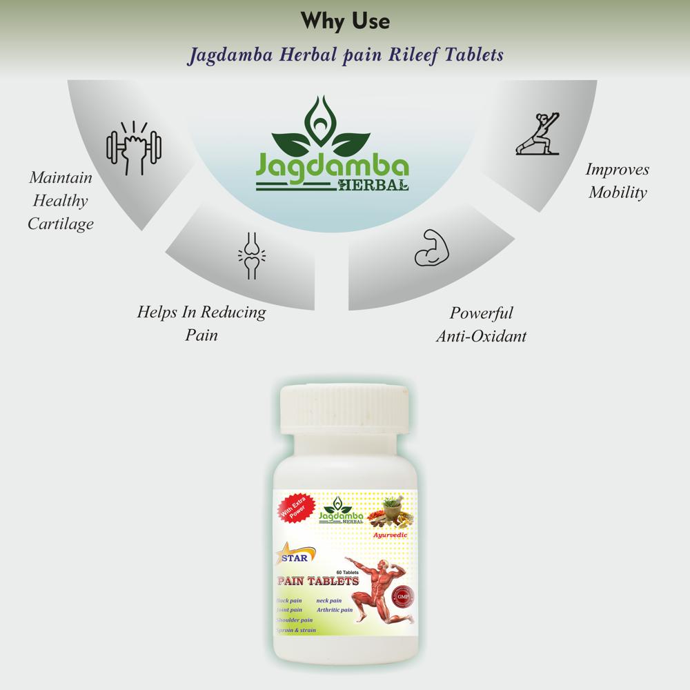 Star Pain Tablets - For Adults, Dosage As Suggested | Store In Cool Place, Effective Pain Relief