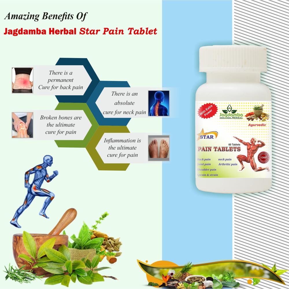 Star Pain Tablets - For Adults, Dosage As Suggested | Store In Cool Place, Effective Pain Relief