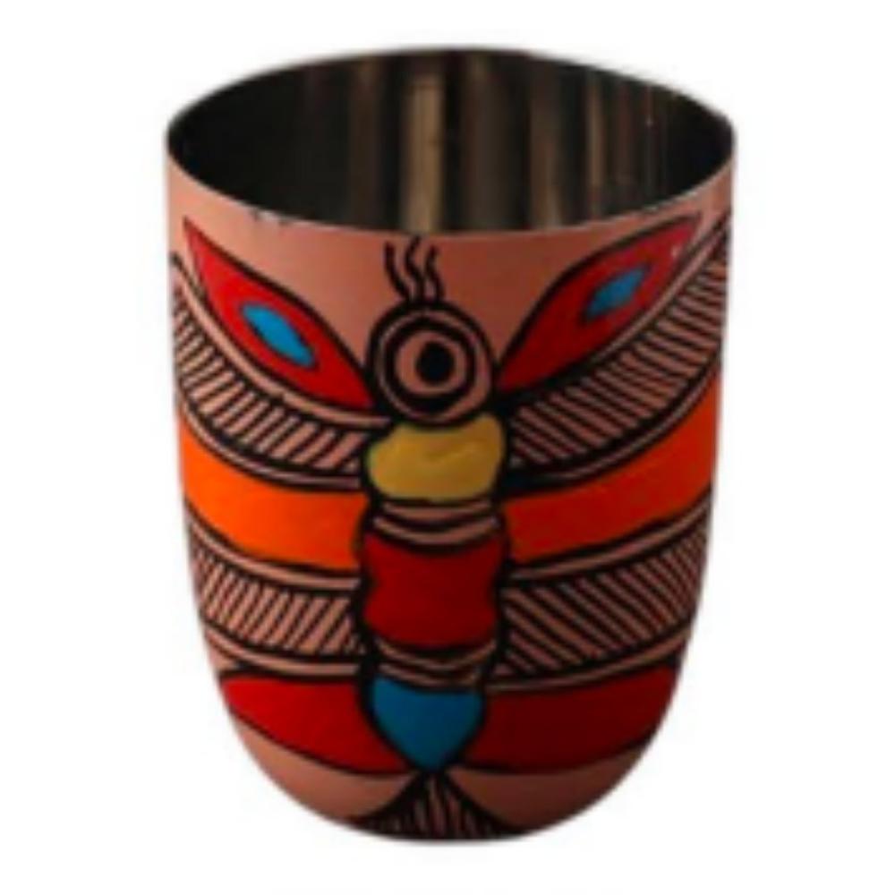 Hand-Painted Enamel SS Tumblers with Unique Prints