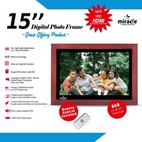 15.4 inch HDMI wooden Digital Photo Frame