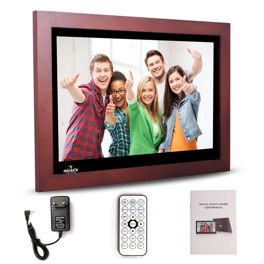 15.4 inch HDMI wooden Digital Photo Frame