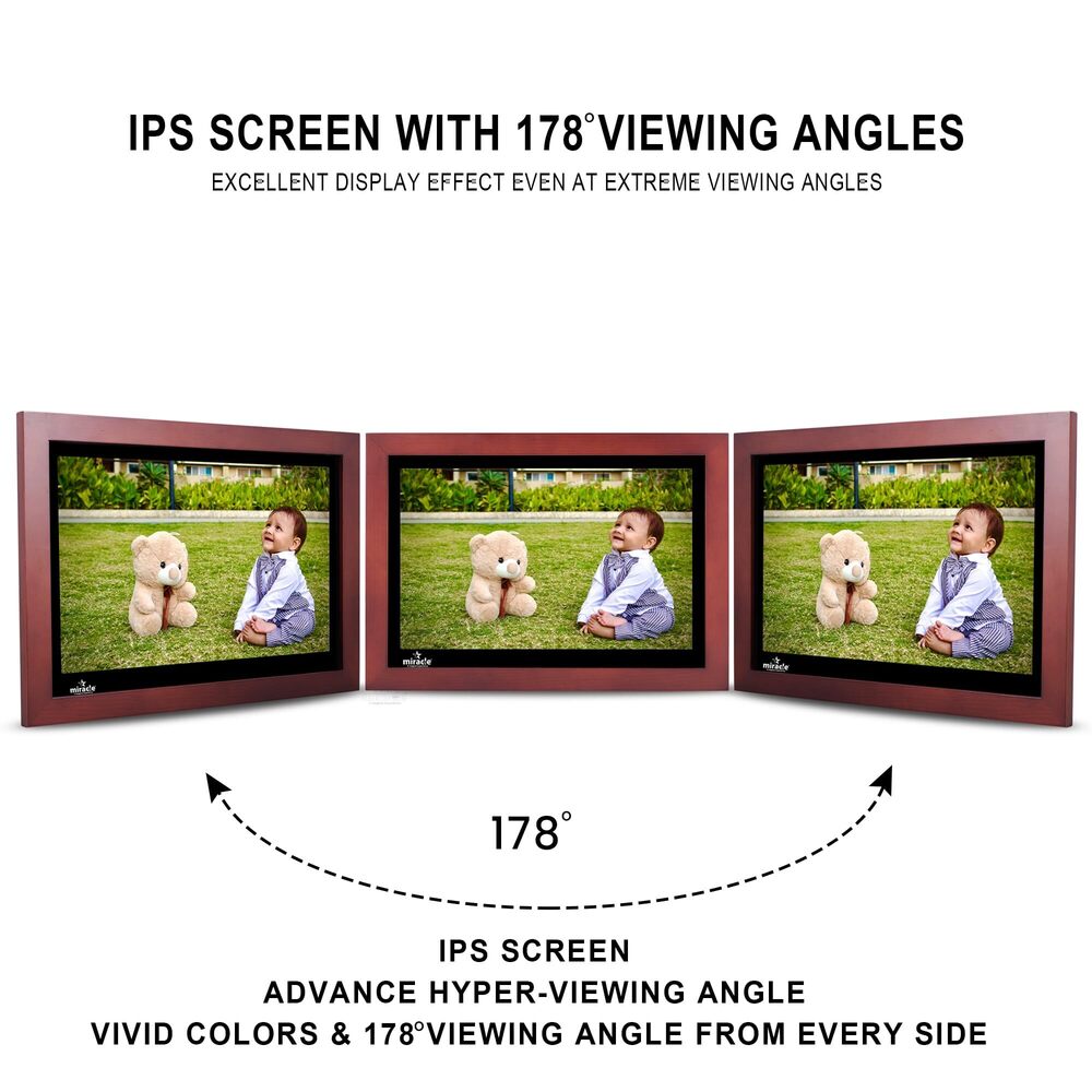 15.4 inch HDMI wooden Digital Photo Frame