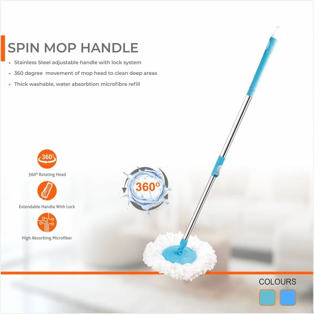 Microfiber Spin Twist Mop - Automation Grade: Manual