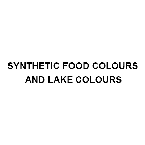 Synthetic Food Colours And Lake Colours