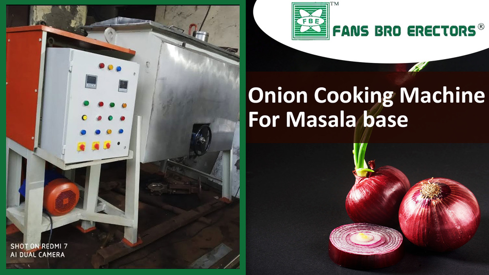 Onion cooking machine for masala base