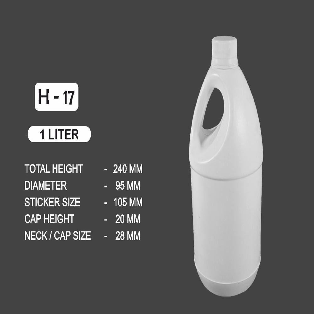 1ltr Hdpe Plastic Can - Odor-free, Eco-friendly, Wide Mouth Design | High Durability, Compact Structure, Breakage-free, Chemical Resistant