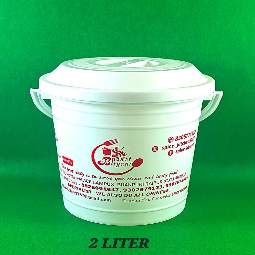 2litre white bucket