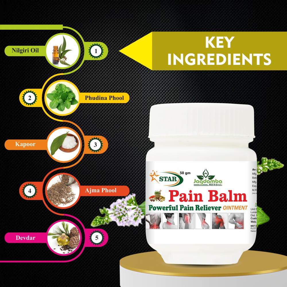 Star Pain Balm - Gel & Cream Formula, For Adult Use, Suggested Dosage, Store In A Cool Place