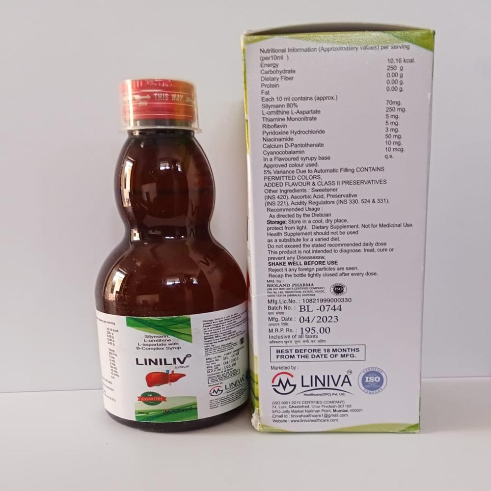 Linilv Syrup (L-Ornithine L-Asparate Silymarin With Multivitamin Syrup)