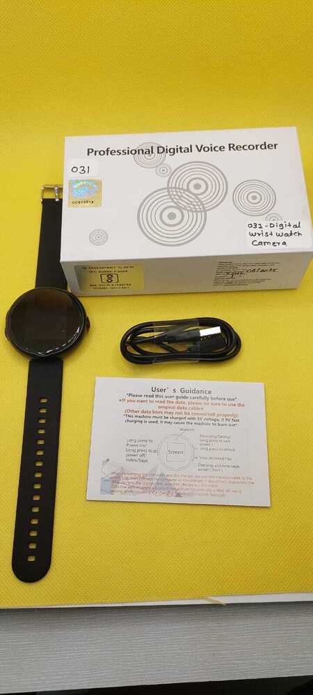 Smart Digital Watch Camera Round
