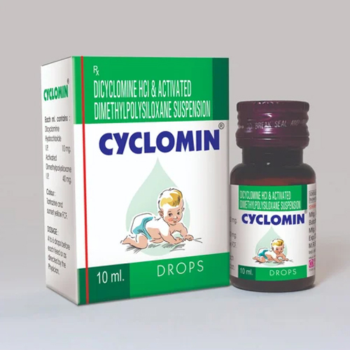 10 मिलीलीटर डाइक्लोमाइन HCL और सक्रिय डाइमेथिलपॉलीसिलोक्सेन सस्पेंशन