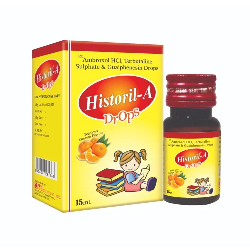 15Ml Ambroxol Hcl Terbutaline Sulphate And Guaiphenesin Drops - Drug Type: General Medicines