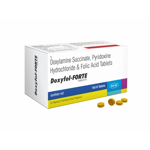 Doxylamine Succinate Pyridoxine Hydrochloride And Folic Acid Tablets - Drug Type: General Medicines