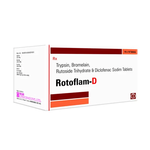 Trypsin Bromelain Rutoside & Diclo Potassium Tablets - Drug Type: General Medicines