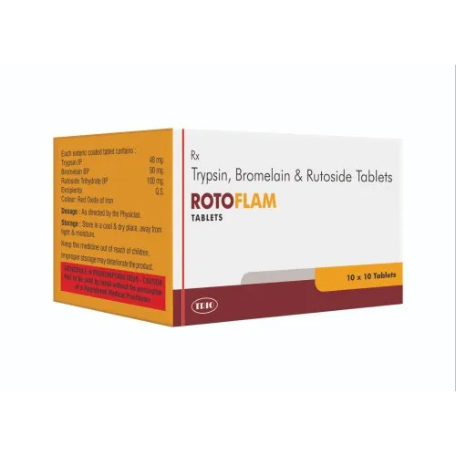 Trypsin Bromelain Rutoside Tablets