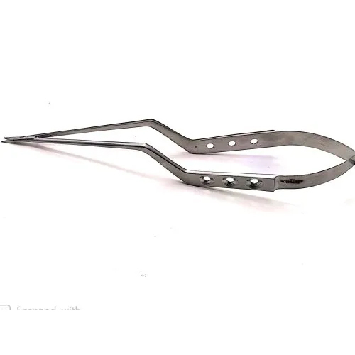 Yasargil Micro Scissor Curved - Color: Silver