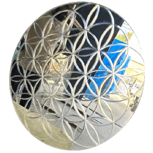 V Grooving Design Mirron - Color: Transparent