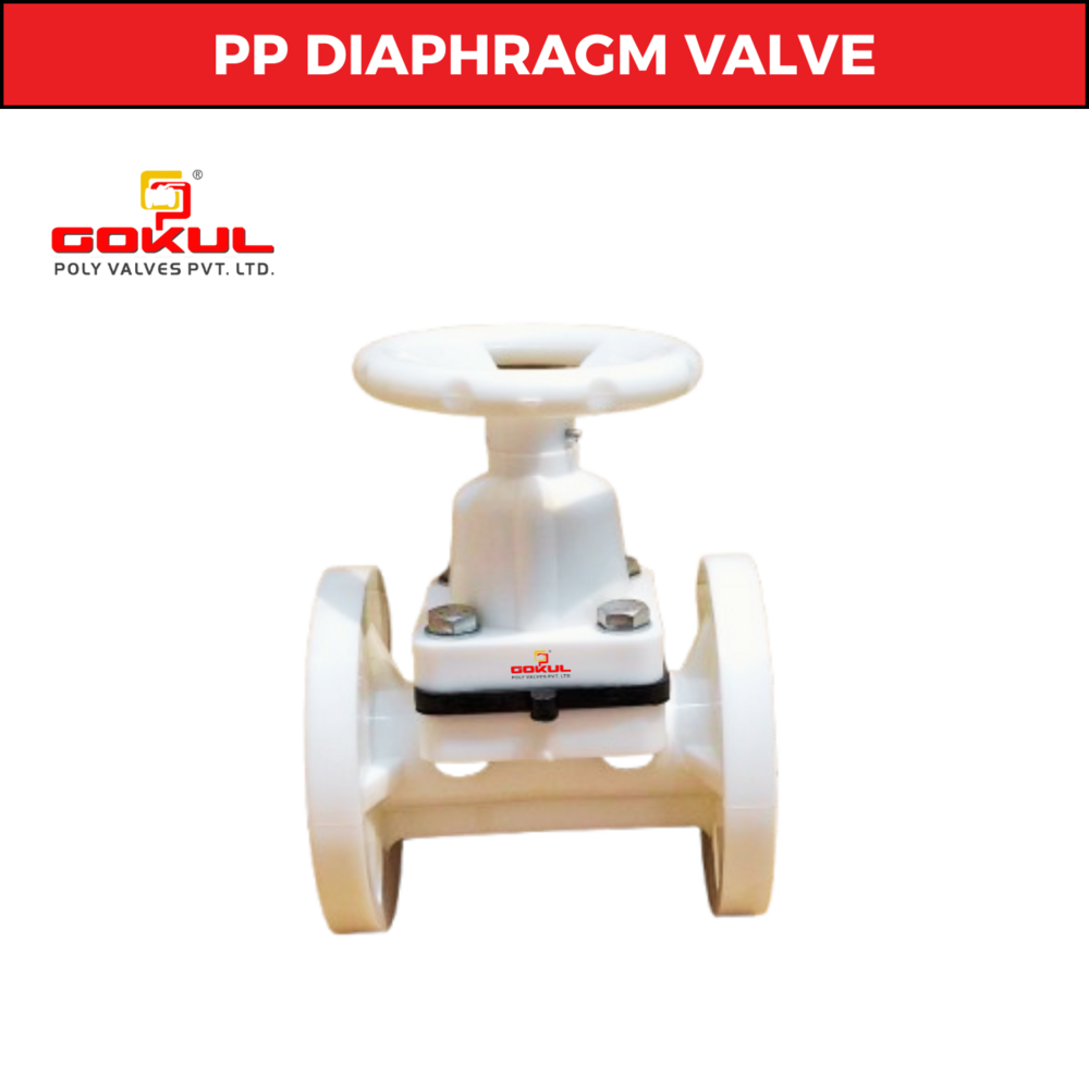 PP Diaphragm Flange End Valve
