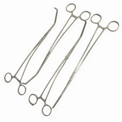 Cardiac Vascular Clamp - Color: Silver