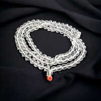 Glass Beads Sphatik Mala - Color: As Per Availability