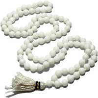 White Agate Stone Mala