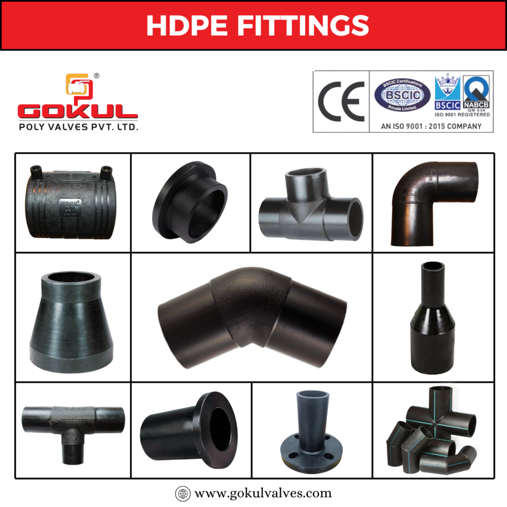 Hdpe Spigot Reducer - Pe 100, 50mm To 315mm Size, Black Color | Welded Connection, Versatile For All Pipe Fittings