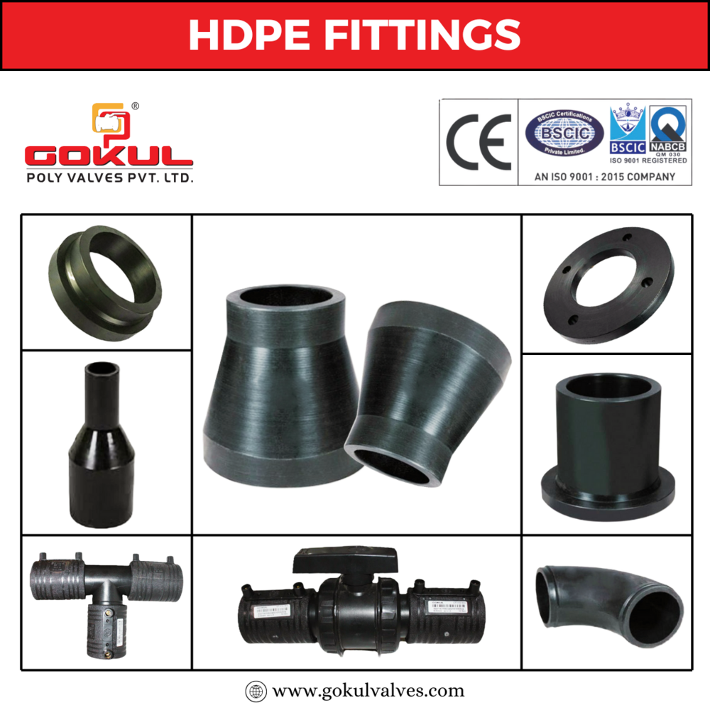 Hdpe Spigot Reducer - Pe 100, 50mm To 315mm Size, Black Color | Welded Connection, Versatile For All Pipe Fittings