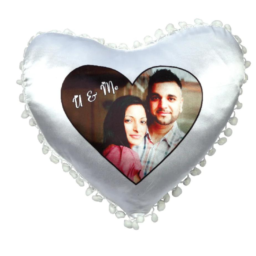 Sublimation Satin Cushion Heart Shape Sublimation Blank Cushions - Color: Multicolor