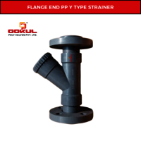 pp y type strainer flangend