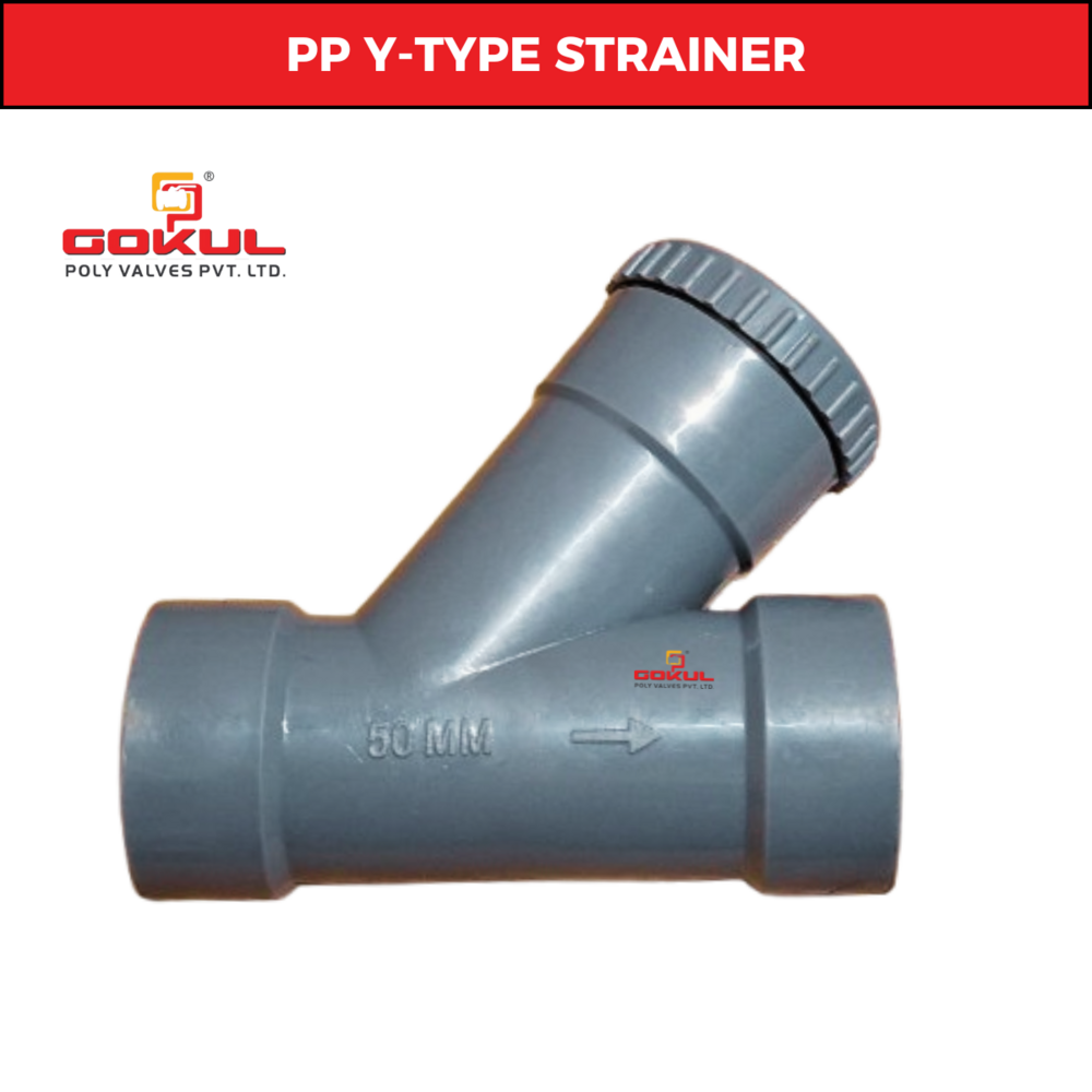 Pp Y Type Strainer - Color: Gray
