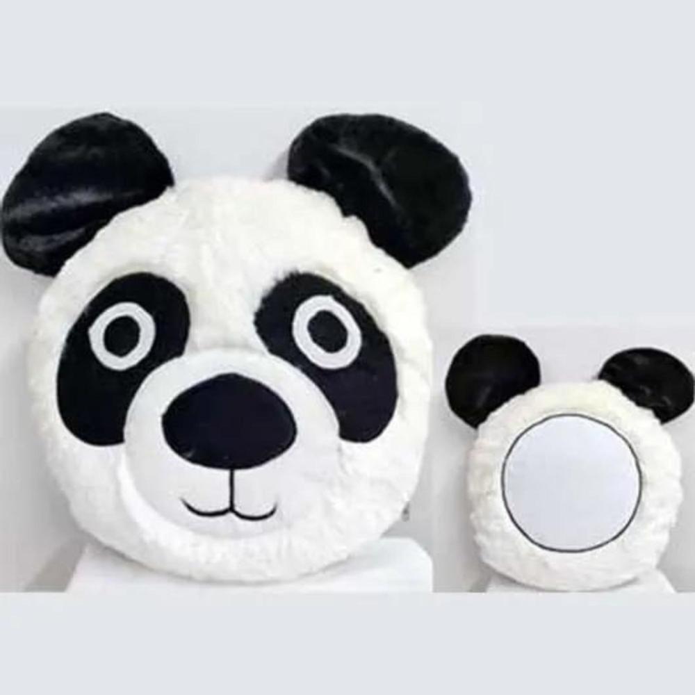 Sublimation Panda Cushion - Color: White
