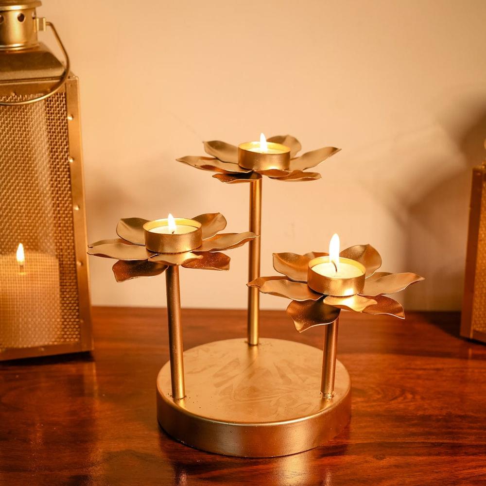 flower candle holder