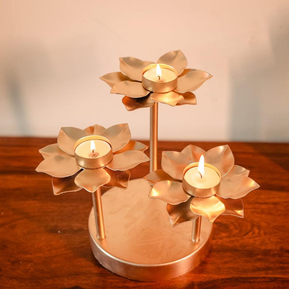 flower candle holder