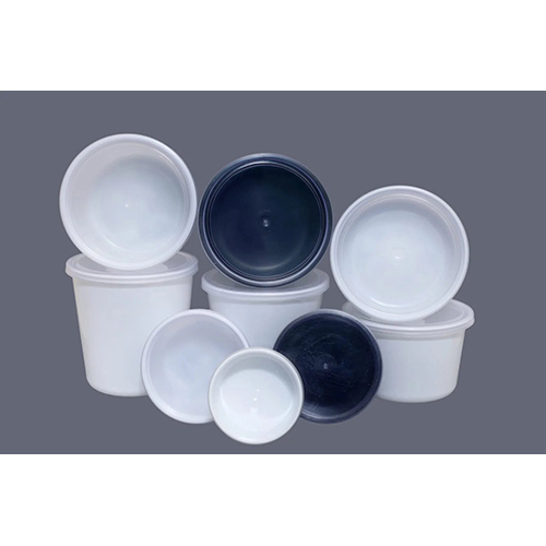 Food Container - PP Plastic, Various Sizes, White Color , Round Shape, Water Resistant, Eco-Friendly Packaging Solution