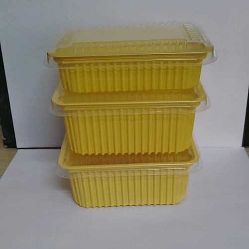 Plastic Dish Wash Container - Color: Yellow
