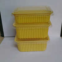 Plastic Dish Wash Container - Color: Yellow