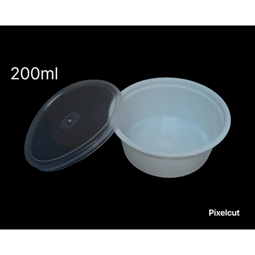 Plastic Food Container - Color: White