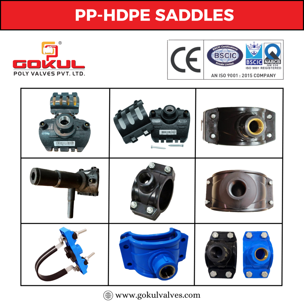 Mdpe Compressor Fittings - Pp Material, 20mm To 160mm Size, Black And Blue Color | Suitable For Pp And Hdpe Pipe Fitting Applications
