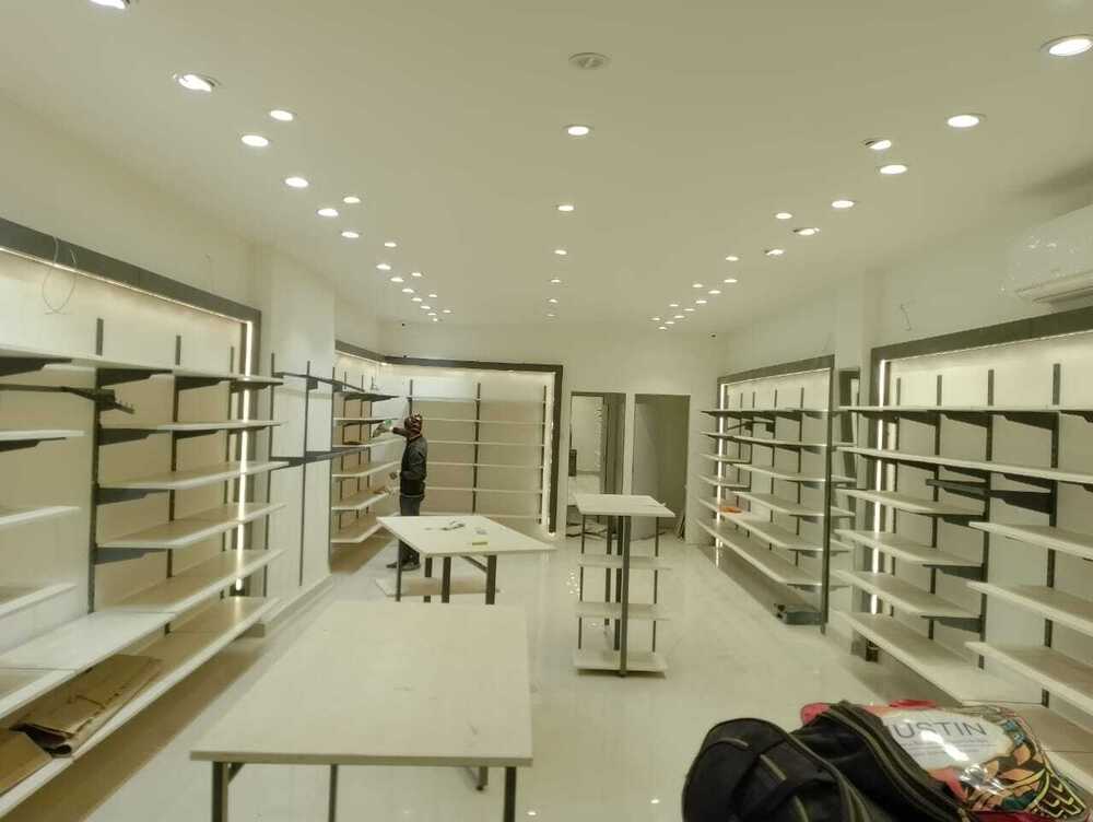 Display Rack - Metal And Wood, Variable Dimensions, Black Color | Multiple Shelves For Wine Bottle Storage, 100kg Load Capacity