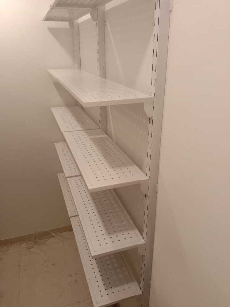 Display Rack - Metal And Wood, Variable Dimensions, Black Color | Multiple Shelves For Wine Bottle Storage, 100kg Load Capacity