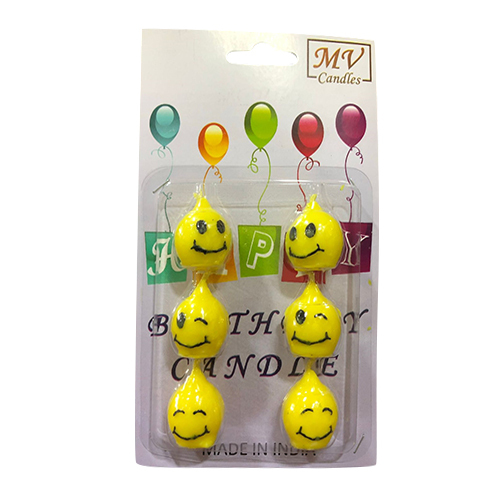 Smiley Birthday Candles - Design Type: Decorative