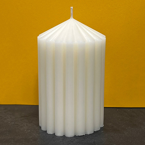 Ribbed Pillar Candles